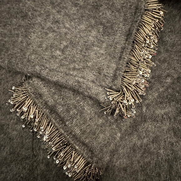 H&M Edition Beaded Detail Dark Grey sweater gone viral — new with tags’ xs - Picture 5 of 9